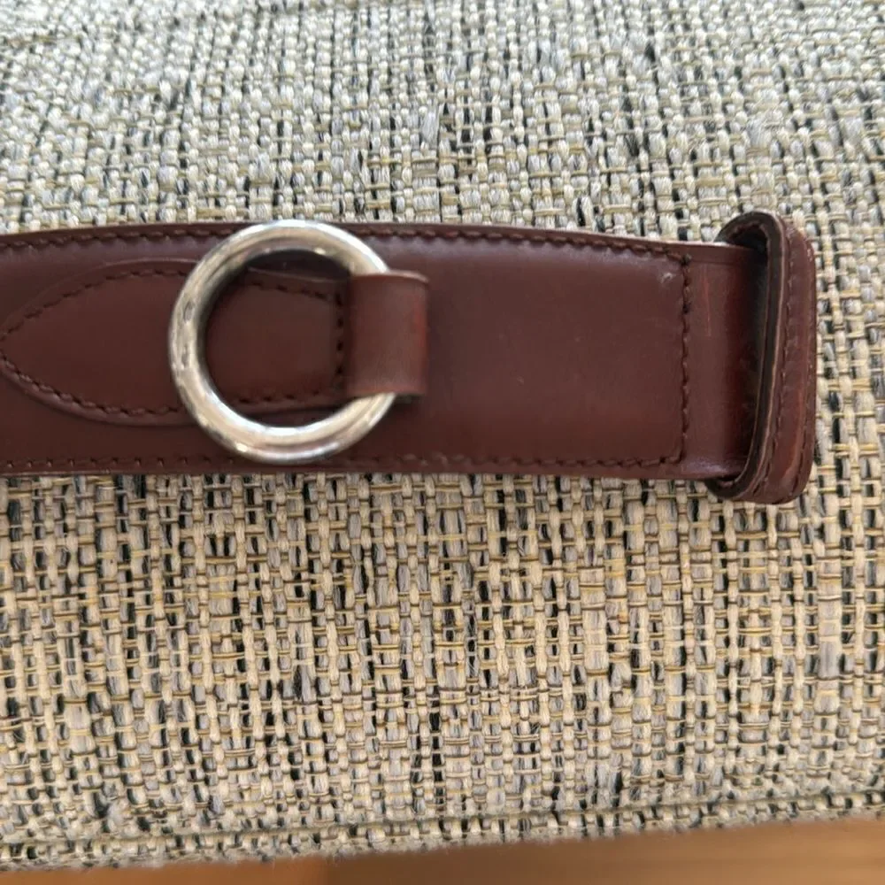 Vintage/New SS & leather Polo Ralph Lauren belt